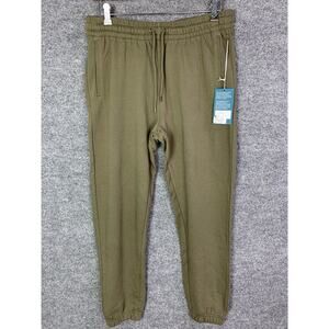 NEW $58 JAG Womens The Perfect Highrise Relaxed Sweatpants Olive M‎ Inseam 28"